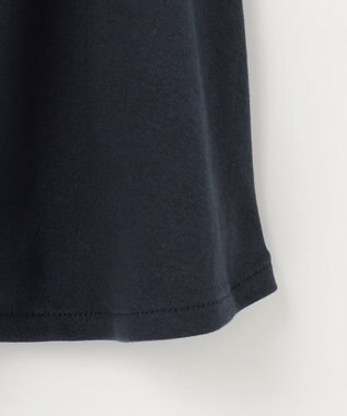 ANY KIDS レース襟付き長袖ワンピース ネイビー