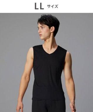 WACOAL MEN インナー　【ムレからの解放】　吸放湿性　吸汗速乾　通気性　ノースリーブ　/ブロス　GL3311 ブラック
