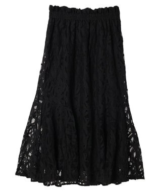 Green Parks ・ＥＬＥＮＣＡＲＥ　ＤＵＥ　レースマーメイドスカート Black