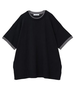 Green Parks 冷やっとすずやかレイヤーニットプルオーバ Black