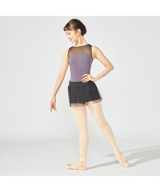 Chacott ショートスパッツ付スカート ブラック