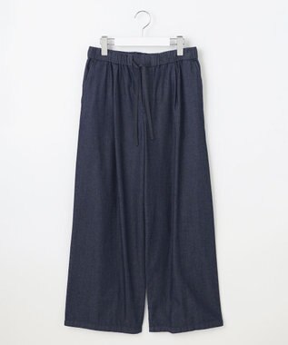 J.PRESS LADIES 【洗える】5ozバージラコンパクト デニム イージーパンツ インディゴ系