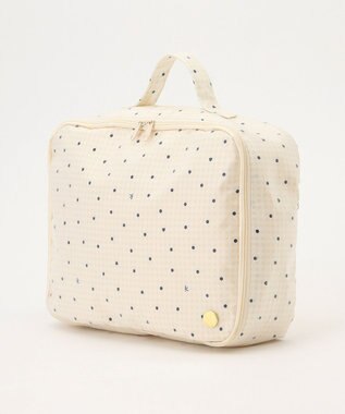 組曲 KIDS gingham K heart トラベルバッグM ベージュ系5