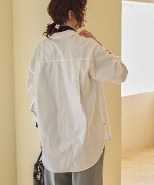 AMERICAN HOLIC ＵＶカットリサイクルコットンオックスシャツ Off White