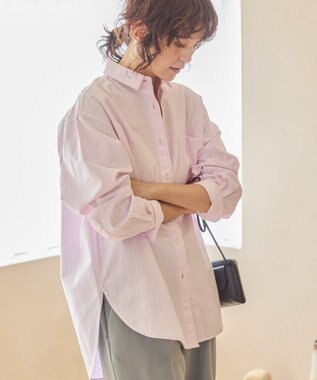 AMERICAN HOLIC ＵＶカットリサイクルコットンオックスシャツ Orange