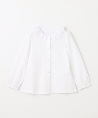 組曲 KIDS 【110-140㎝】シフォンカラー ブラウス オフホワイト系