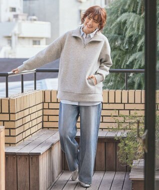 AMERICAN HOLIC ＵＶカットリサイクルコットンオックスシャツ Stripe Green