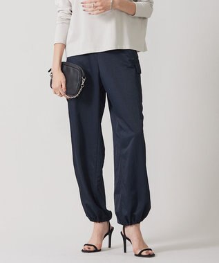 ICB 【接触冷感・UVカット・撥水・洗える】 ナイロンタスランツイル パラシュートカーゴパンツ ネイビー系