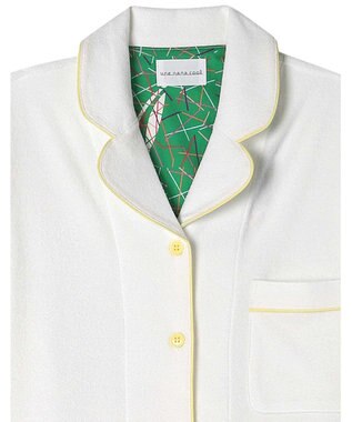 une nana cool 【綿混】コットンパイルパジャマMADEWITHLIBERTYFABRIC ホワイト