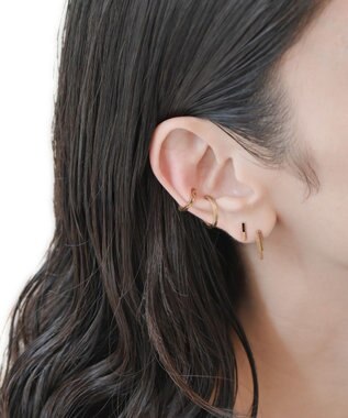 susui 【geometric】higaki  ピアス M ゴールド