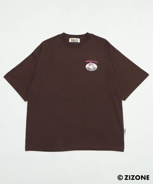 WEGO 【ユニセックス着用ITEM】別注ZIZONEグラフィックT（SS） ブラウン