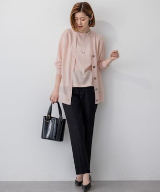 23区 【CanCam10月号掲載/CLASSY.10月号掲載】シャイニーシアー カーディガン ピンク系