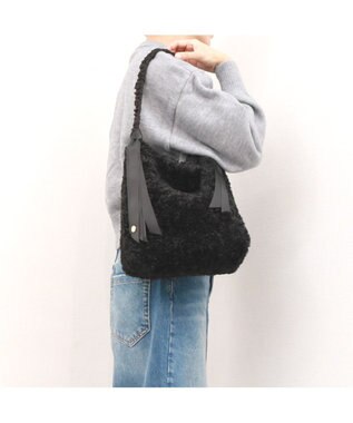 UNBILLION カシュカシュ cachecache / 下がりグログランボアトートバッグ