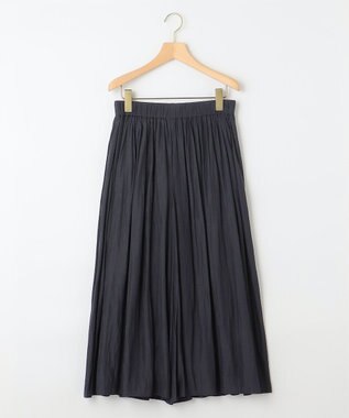 組曲 【秋色追加！大人気定番アイテム】ギャザーライトデシン パンツ ブラック系