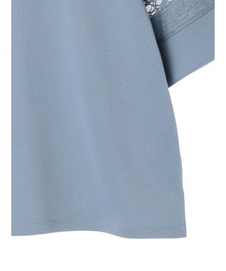 earth music&ecology フレア袖レースプルオーバー Sax