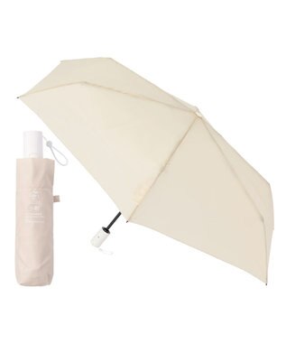 MOONBAT 【3秒でたためる傘/自動開閉】urawaza 小町(ウラワザ コマチ)  折りたたみ傘 無地 コンパクト 50cm ベージュ