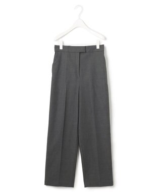 ICB 【洗える】 LooseWeave ワイドストレートパンツ チャコール系