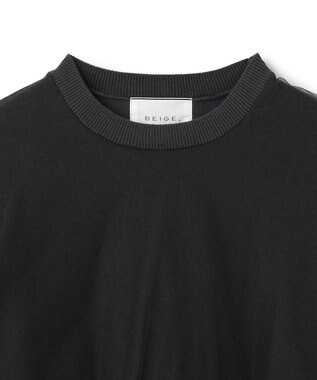 BEIGE， 【洗える】MYRTLE / チュールレイヤードクルーネックトップス Slate