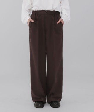 WEGO ローライズバギーフレアスラックス ブラウン