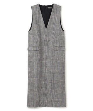 uncrave グレンチェック ワンピース グレーチェック