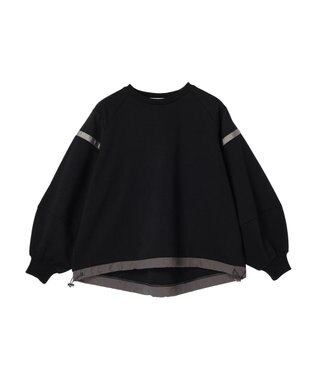 AMERICAN HOLIC ショルダーラインドロストポンチプルオーバー Black