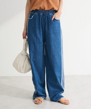 Green Parks ・ＤＯＵＢＬＥ　ＦＬＡＧＳ　フリンジラインイージーデ Indigo