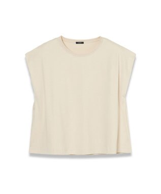 JOSEPH 【洗える】ポプリンジャージー　キャップスリーブティーシャツ Seashell