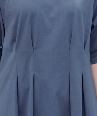 Tiaclasse L 【接触冷感・UVカット・吸水速乾・洗える】 ラグランスリーブトップス ブルー