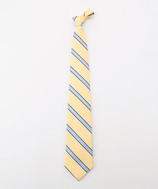 J.PRESS MEN 【LINEN MIX COLLECTION】 レジメンタル ネクタイ イエロー系1