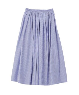 YECCA VECCA タックフレアスカート Stripe