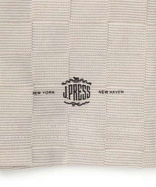 J.PRESS MEN ジャケットインの最適解【接触冷感 / 吸水速乾】【J.PRESS PREMIUM JERSEY】アーガイルリンクス Tシャツ グレー系