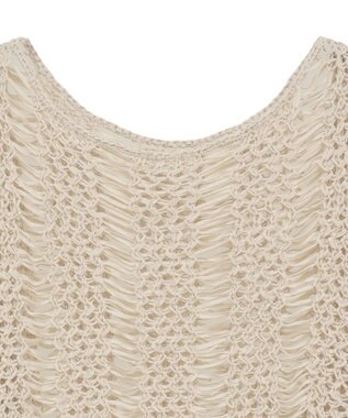 YECCA VECCA 【archive】テープヤーン袖レースプルオーバー Beige