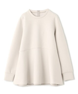 UNFILO BEAUTY FORM JERSEY ペプラム トップス グレージュ