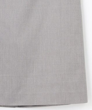 23区 【洗える/セットアップ対応】グロッシーコットンシャンブレー タイトスカート ライトグレー系