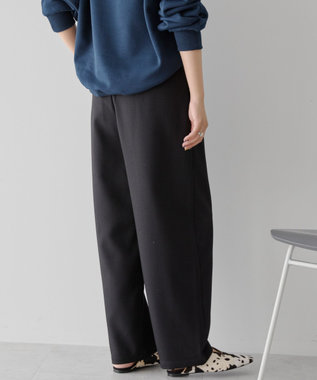 AMERICAN HOLIC ウールライクカーブスラックスパンツ Black