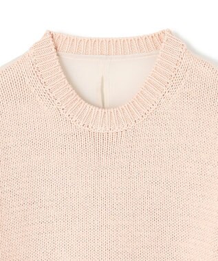 BEIGE， 【洗える・CLUEL 4月号掲載】COMFREY / オーガニックコットンクルーネックニット Nude