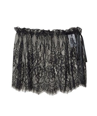 Green Parks レースレイヤード付け裾 Off White