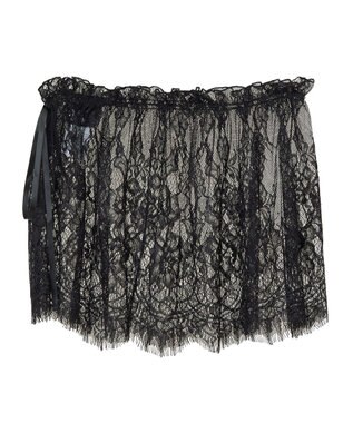 Green Parks レースレイヤード付け裾 Off White