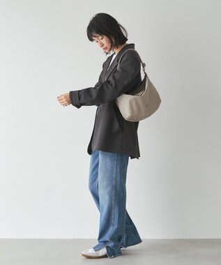 russet 【2025AW新作】クラウズナイロン ラウンド2WAYショルダーバッグ(CE-1621) Gray