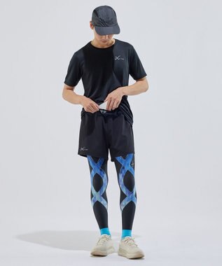 CW-X 【UNISEX】 CW-X ボトムス ランニングパンツ 2分丈 はっ水(本体) UVカット率90%以上(本体) ユニセックス DHR335 /ワコール ブラック
