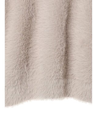 earth music&ecology ロングシャギーハイネックプルオーバー Beige