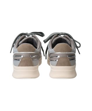 Bridget Birkin 【PARADIS COULEUR】異素材コンビレースアップスニーカー グレーコンビ