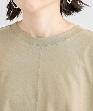 Green Parks 袖サテンドッキングチュニック Khaki