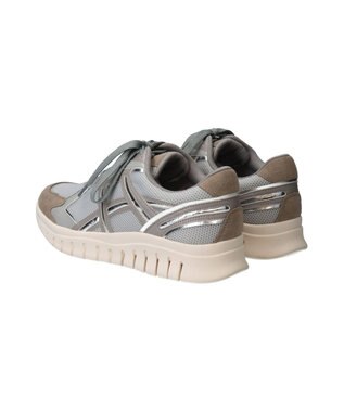 Bridget Birkin 【PARADIS COULEUR】異素材コンビレースアップスニーカー グレーコンビ