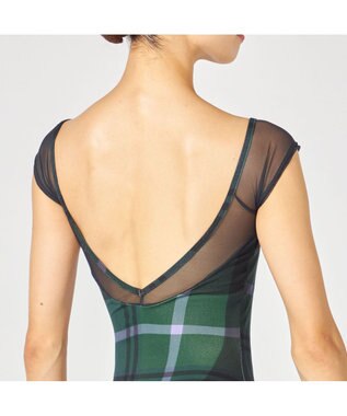 Chacott フレンチスリーブレオタード コバルトブループリント