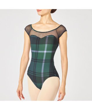 Chacott フレンチスリーブレオタード コバルトブループリント