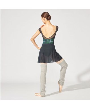 Chacott フレンチスリーブレオタード コバルトブループリント