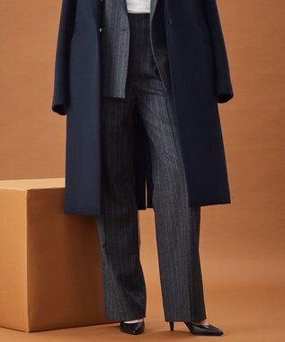 BEIGE， MARCEAU / ストライプパンツ C.Gray × White Line