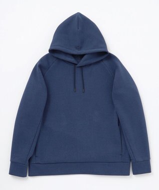 JOSEPH ABBOUD MOUNTAIN 【軽量/ソフト/イージーケア】ソフトダンボール ニット パーカー ネイビー系