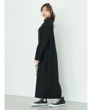 earth music&ecology ＦＬＵＦＦＹハイネックワンピース Black